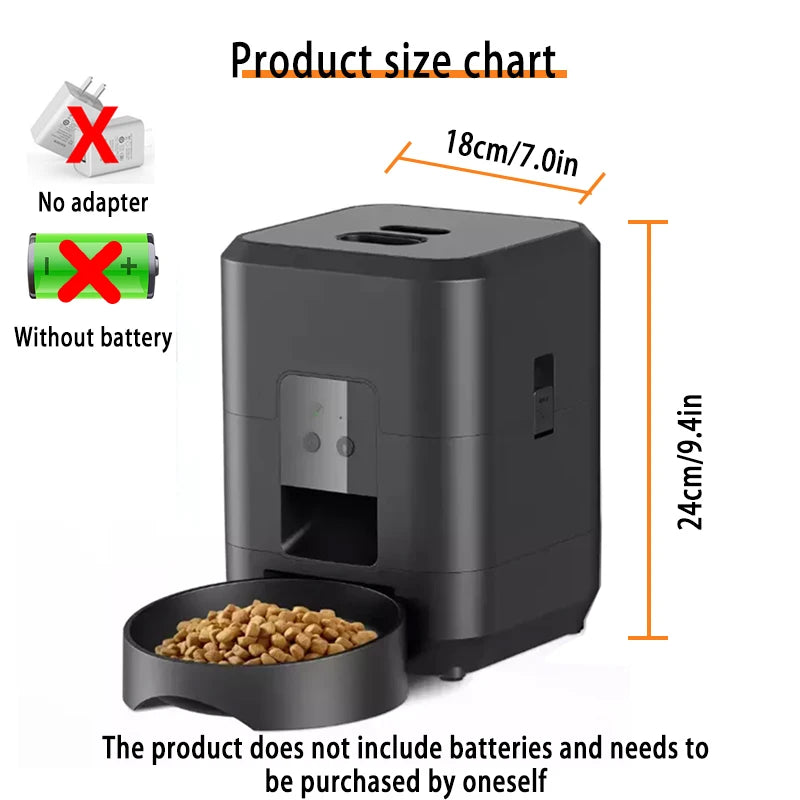 2L Smart Control Pet Feeder WIFI Feeders For Cats Remote Feeding cat Food Dispenser Automatic Pets Feeder