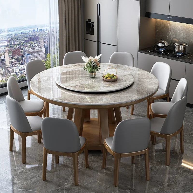Marble Round Dining Table Nordic Luxury Style Minimalist Modern Dining Table Legs Space Savers Mesa Comedor Home Furniture
