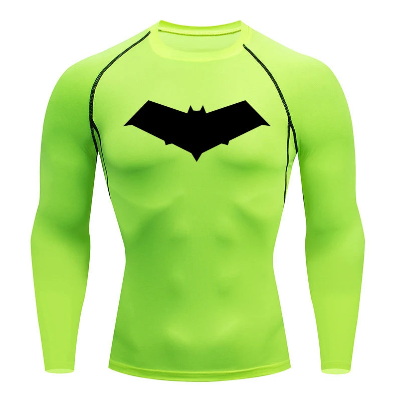 Compression Shirt Men Short Running T Shirt Gym Sports Top Quick Dry Breathable Black Fitness Sportswear Bodybuilding Clothing