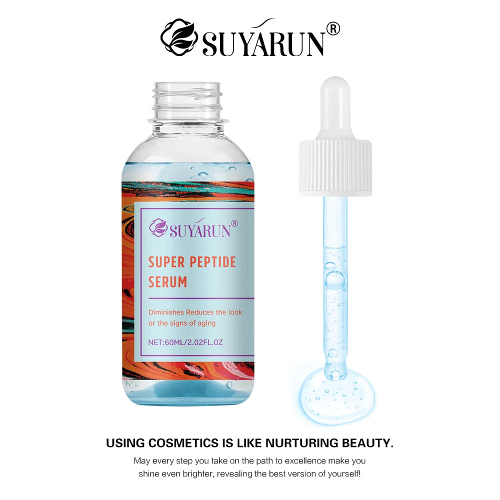 SUYARUN Super Peptide Blue Serum - Advanced Anti-Aging & Firming | Brightening & Elasticity Boost | Intensive Repair Serum.