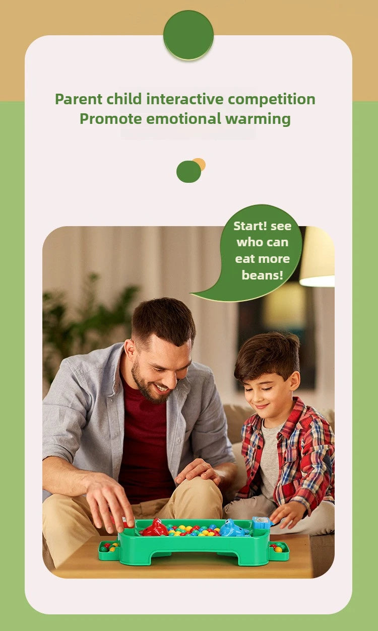 Toys Parent-child interaction Athletics Tabletop Games Strategy Game For Children Family Gathering Toys Frog Eat Bean Game