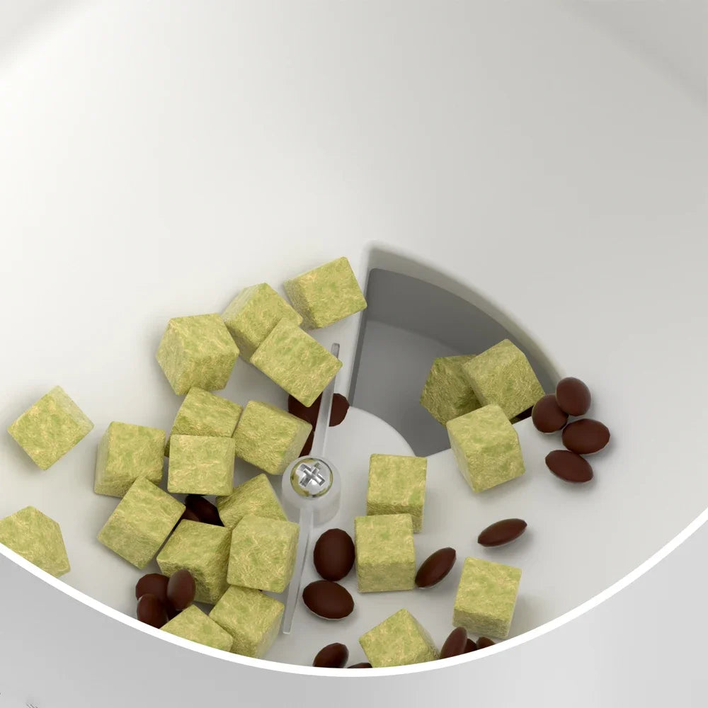 Smart Automatic Pet Feeder 4L APP/Button Control for Cats & Dogs, Timer Feeder with Voice Recorder, Perfect for Travel/Vacation