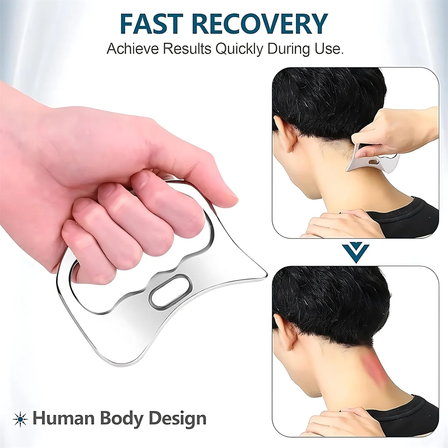 Gua Sha Stainless Steel Massage Tools Muscle Scraper Tool Facial Reflexology Tools Physiotherapy Tools Muscle Gua Sha Tools