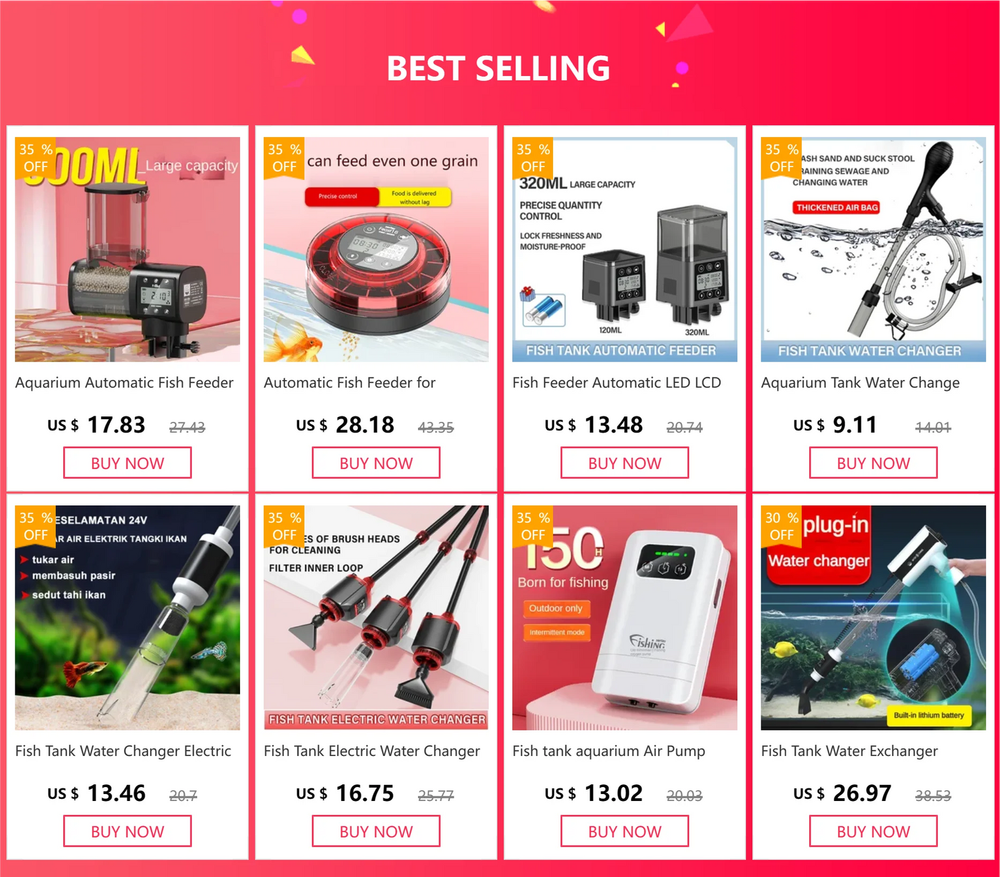 Fish Feeder Automatic LED LCD Screen Automatic Feeder 320ml Large Capacity Smart Timing Feeder Fish Turtle Food Fish Feeding