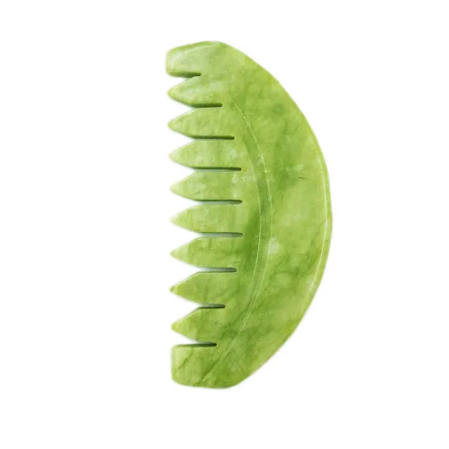 Natural Jade Stone Guasha Board Gouache Scraper For Body Acupoint Press SPA Acupuncture Skin Facial Care Massage Anti Aging Tool