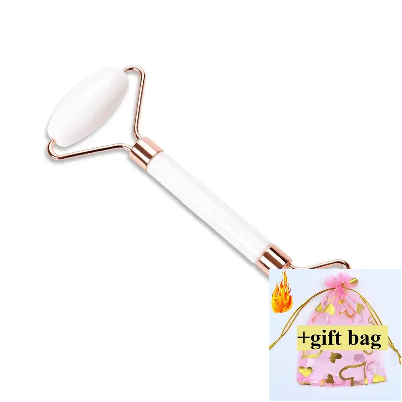 Gua Sha Massage Board for Face Rose Pink Guasha Set Plate Jade Face Massager Scrapers Tools for Face Neck Back Body