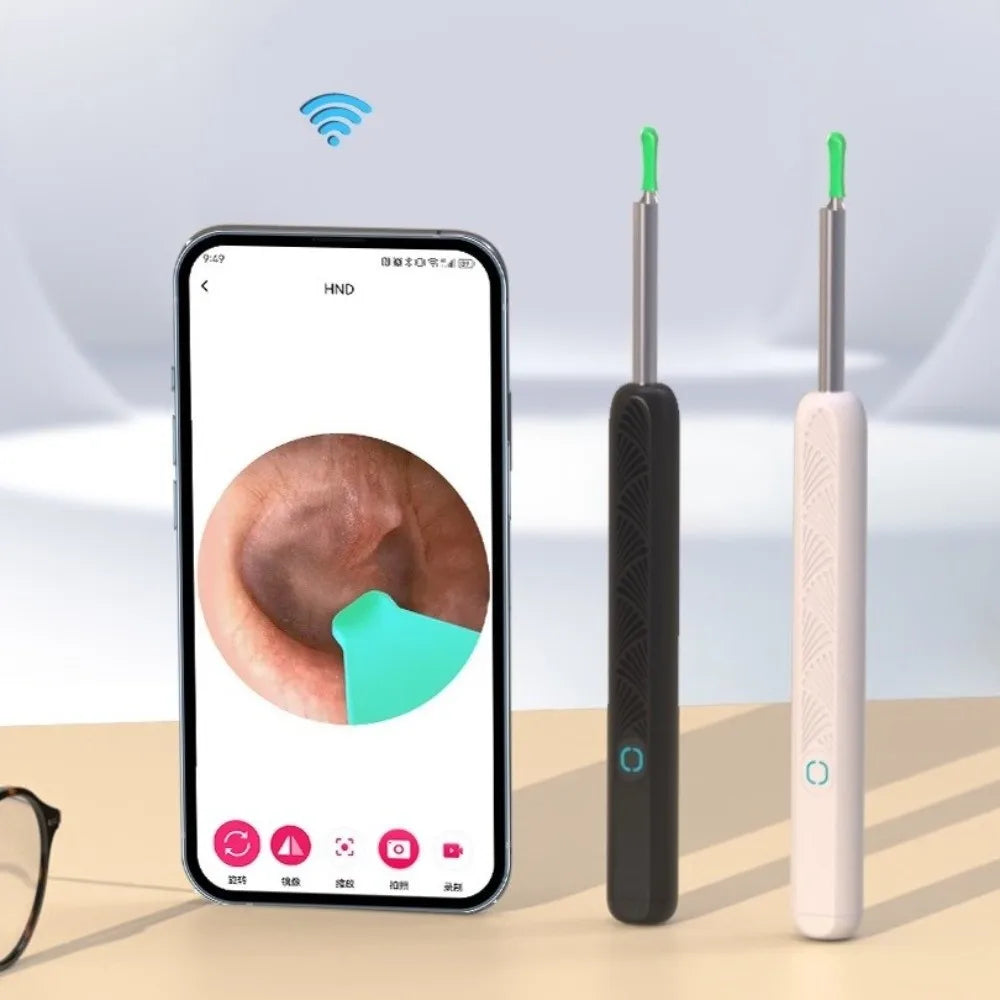 Smart Visual Ear Cleaner Wireless WiFi HD Camera Wireless Otoscope USB Charging LED Lights Ear Cleaning Tools Oral Inspection