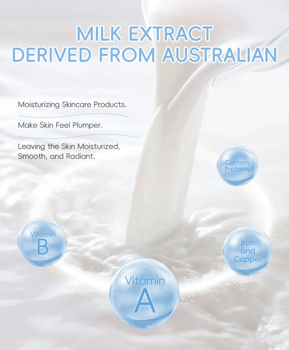 Milk Facial Serum for Face Skincare Moisturizing Hydrating Facial Essence Beauty Face Serum Cream Skin Care Products 17ml