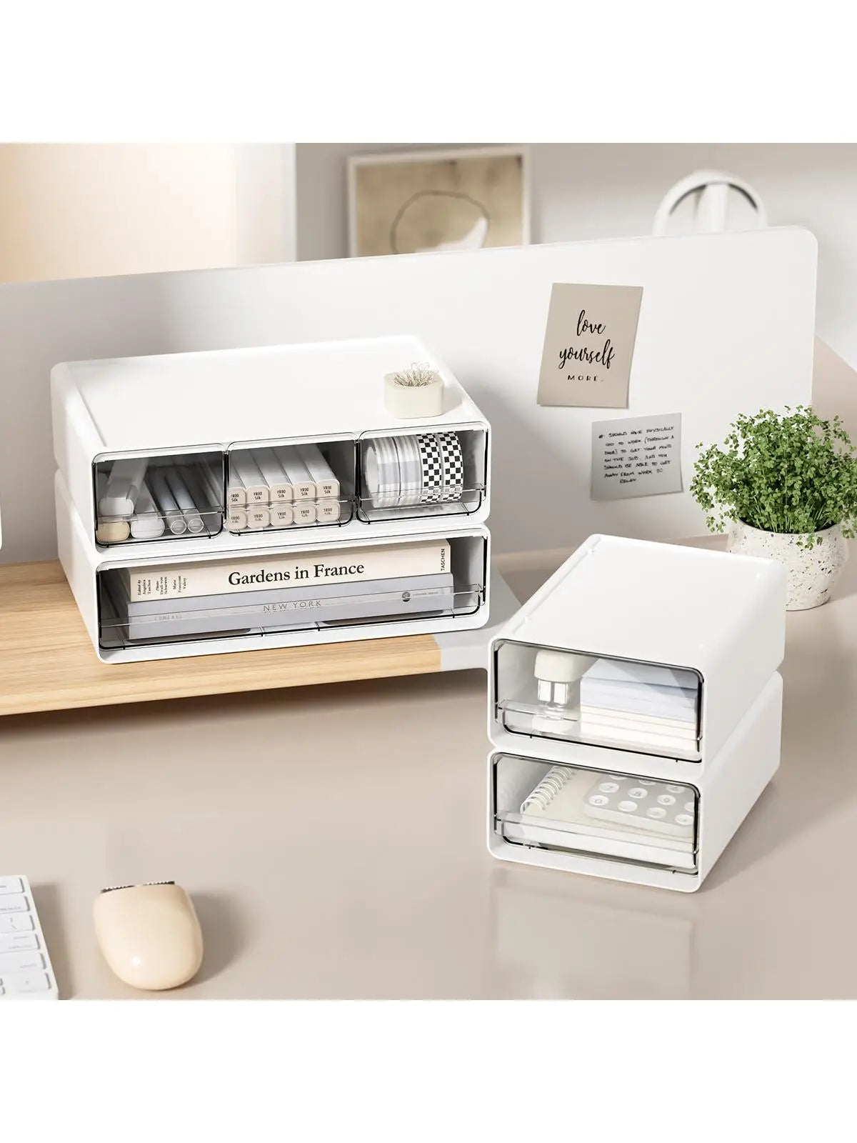 Simple Der Sle Desktop Organizer Cosmetic Storage Cabinet Office Document Storage Box Multi ids Space Saver