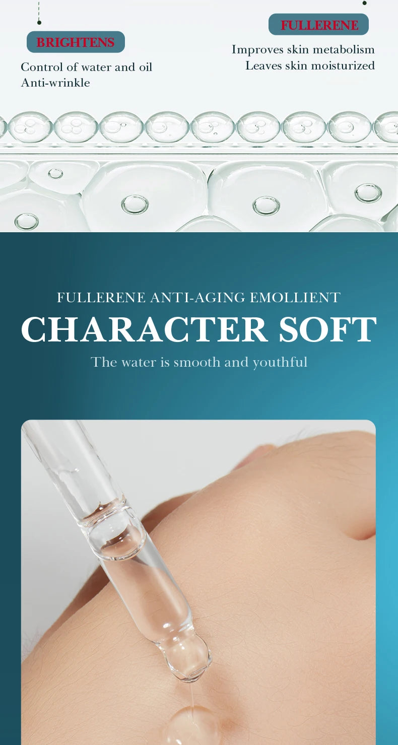 30ml SADOER Fullerene Face Serum Facial Anti Wrinkles Moisturizing Firming Essence Beauty Skin Care