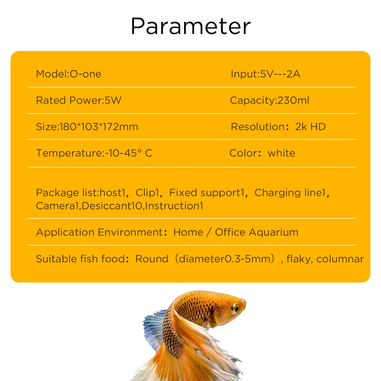 New Aquarium Fish Feeder  2K High-definition Camera  With WiFi Wireless application and Timed Feeders for Automatic Fish Feeder
