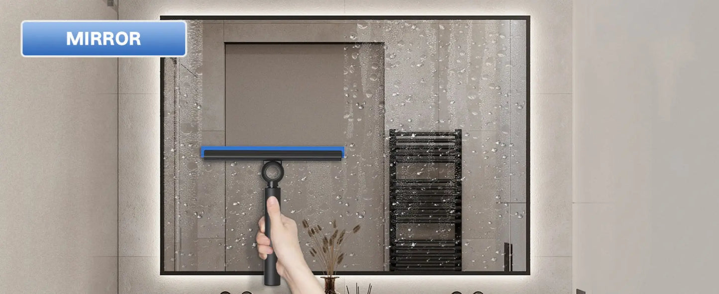 EHOMGUI Shower Squeegee for Glass Door Wiper Scraper Cleaner with Telescopic Handle Bathroom Mirror Wiper Scraper Glass Cleaning