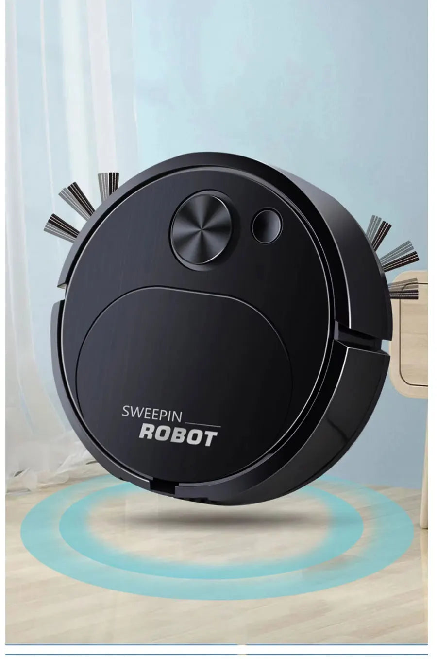 Smart Robot USB Sweeping Robot Vacuum Cleaner Mopping 3 In 1 Smart Wireless 1500Pa Dragging Cleaning Sweep Floor For Home Office