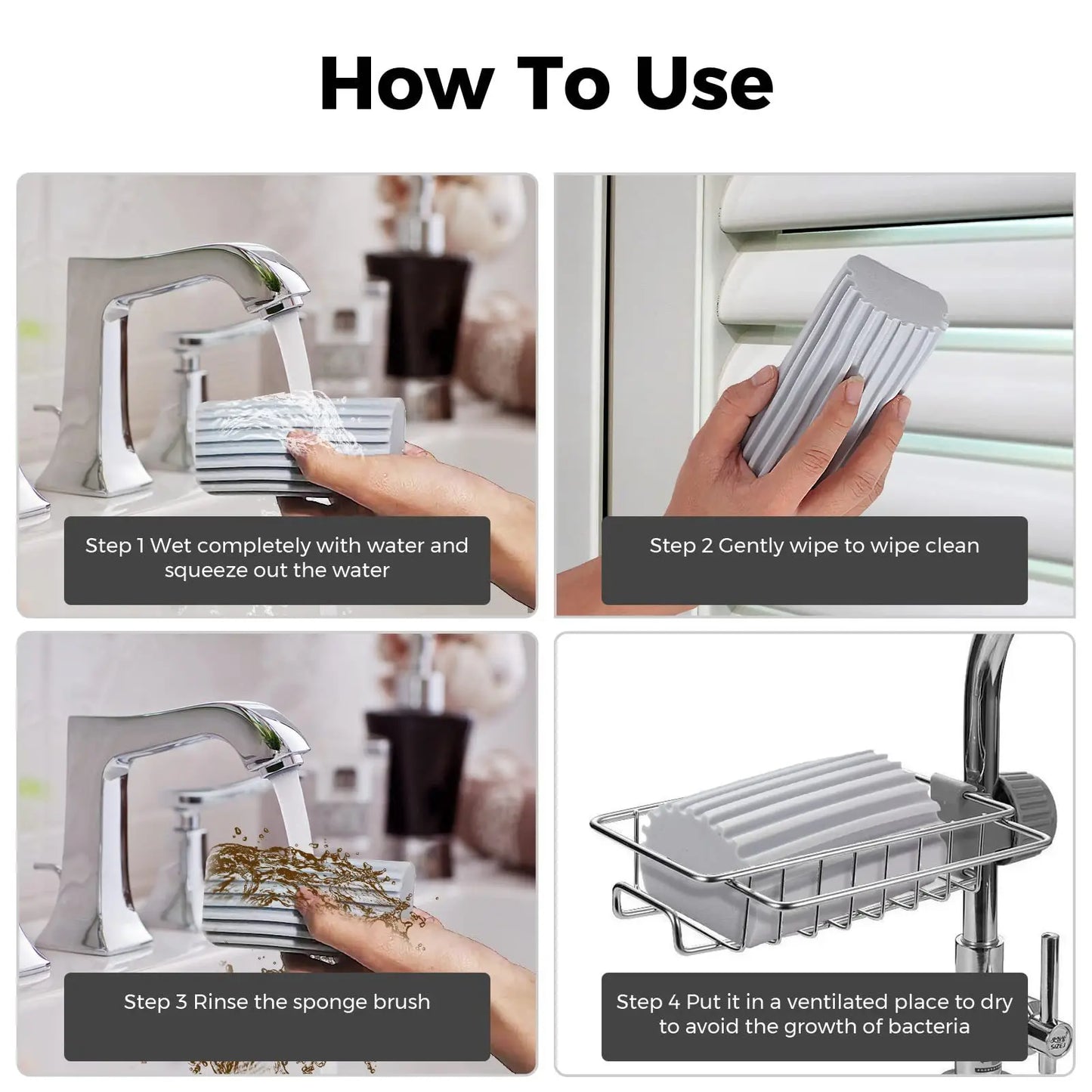 Car Magical Dust Cleaning Sponge Baseboard Cleaner Duster Sponge Tool Reusable Dusters for Cleaning Blinds Vents