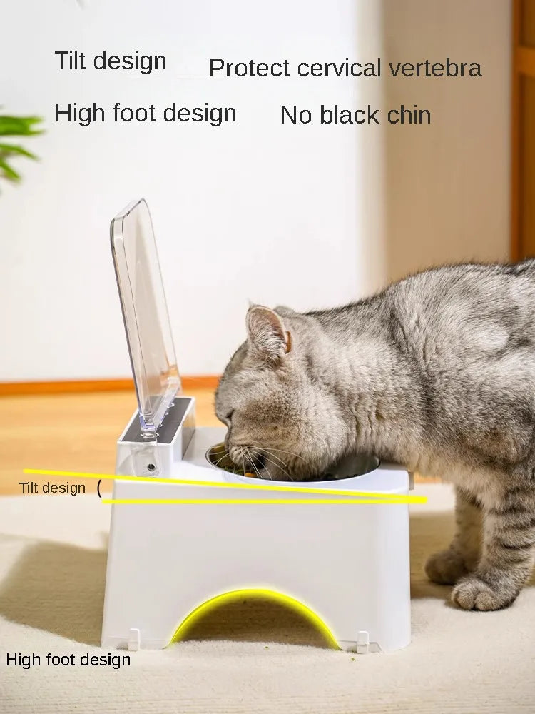 Smart Cat Bowl Intelligent Lid Opening Pet Bowl Infrared Sensor Cat Dog Food Feeder Anti-mouse Pet Food Dispenser Cats Supplies