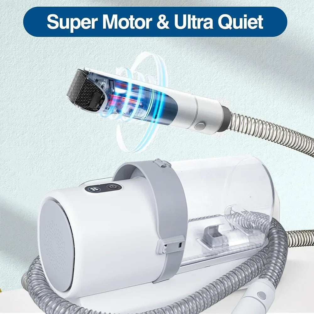 Dog Grooming Kit for Pet Include 4 Hair Clipper Combs 2.5L Vacuum Cleaner and 5 Pet Grooming Tools for Shedding