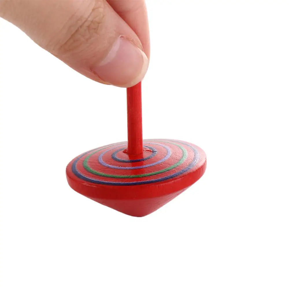 Toys Educational Game Peg-Top Spinning Top Wooden Rotate Gyro Desktop Spinning Top Woode Spinning Top Toy Wooden Gyro Toys