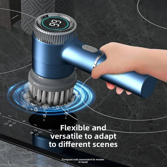 Multifunctional Electric Cleaning Brush Wireless Household Washing Pot Dishwashing Shoe Artifact Bathroom Electric CleaningBrush