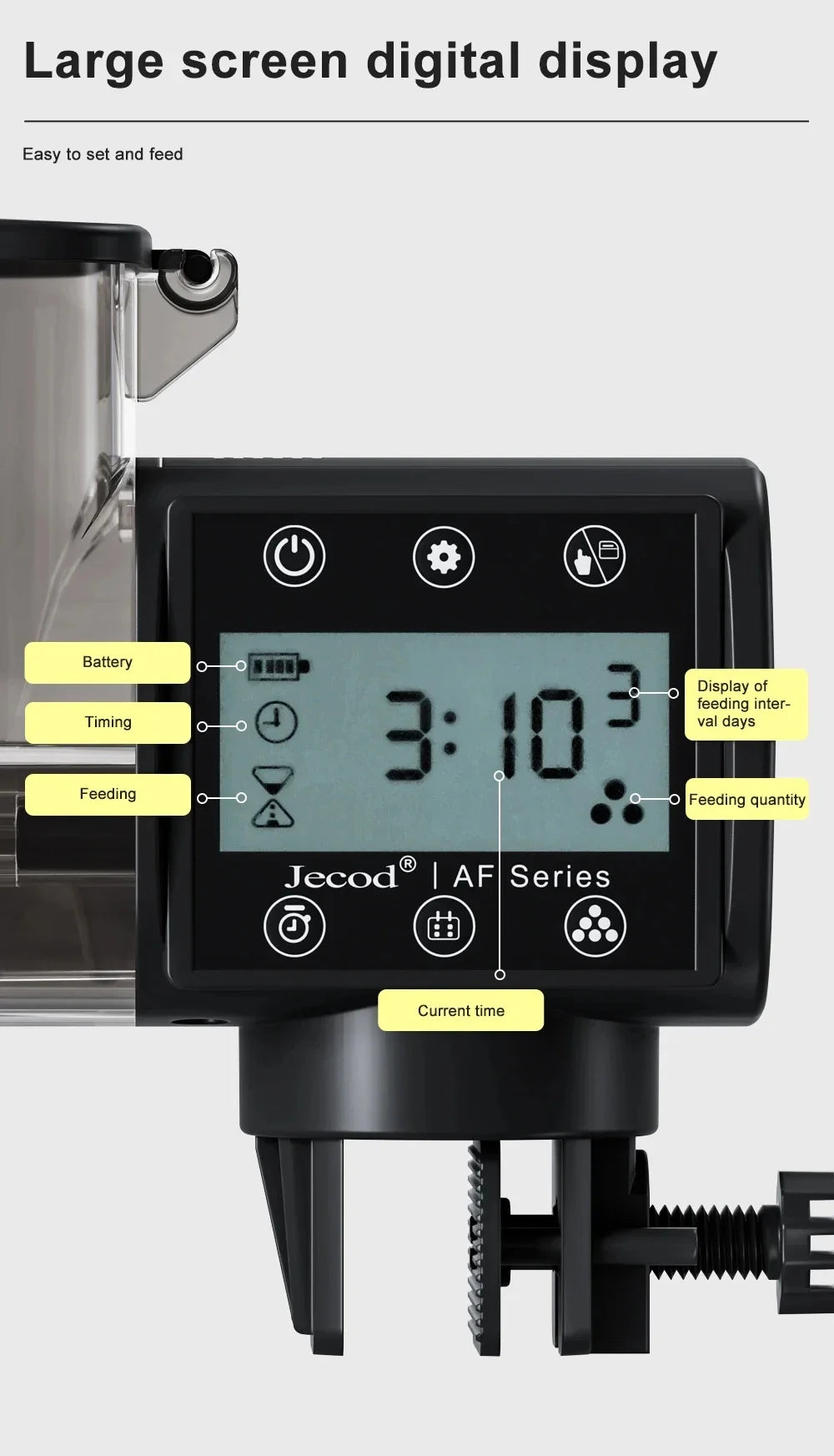 Smart Automatic Fish Feeder Turtle Feeder Timing Quantitative Feeding Suitable Aquarium Fish Tank Accessories Bet Fish Goldfish