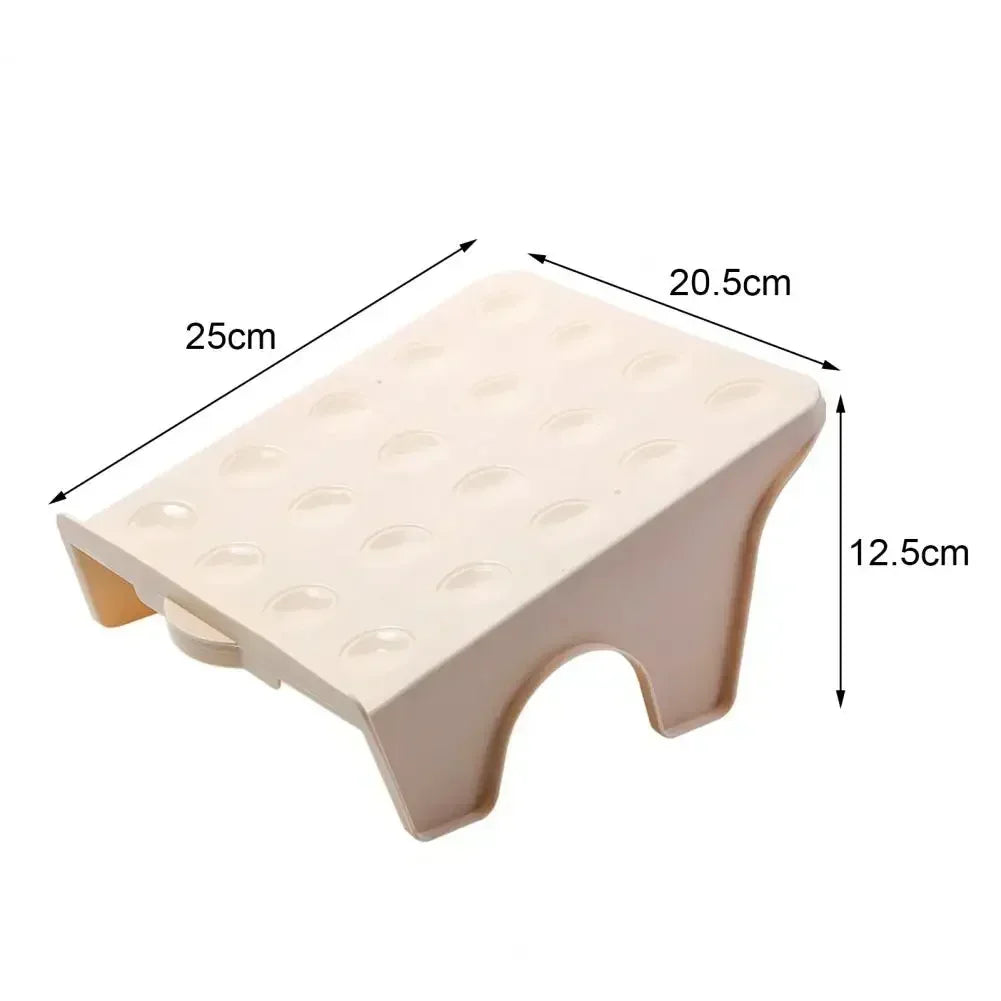 Household Solid Color Small Double Shelf Space Savers White Shoe Rack Cabinets Organizer Closet Holder Bracket Storages Racks