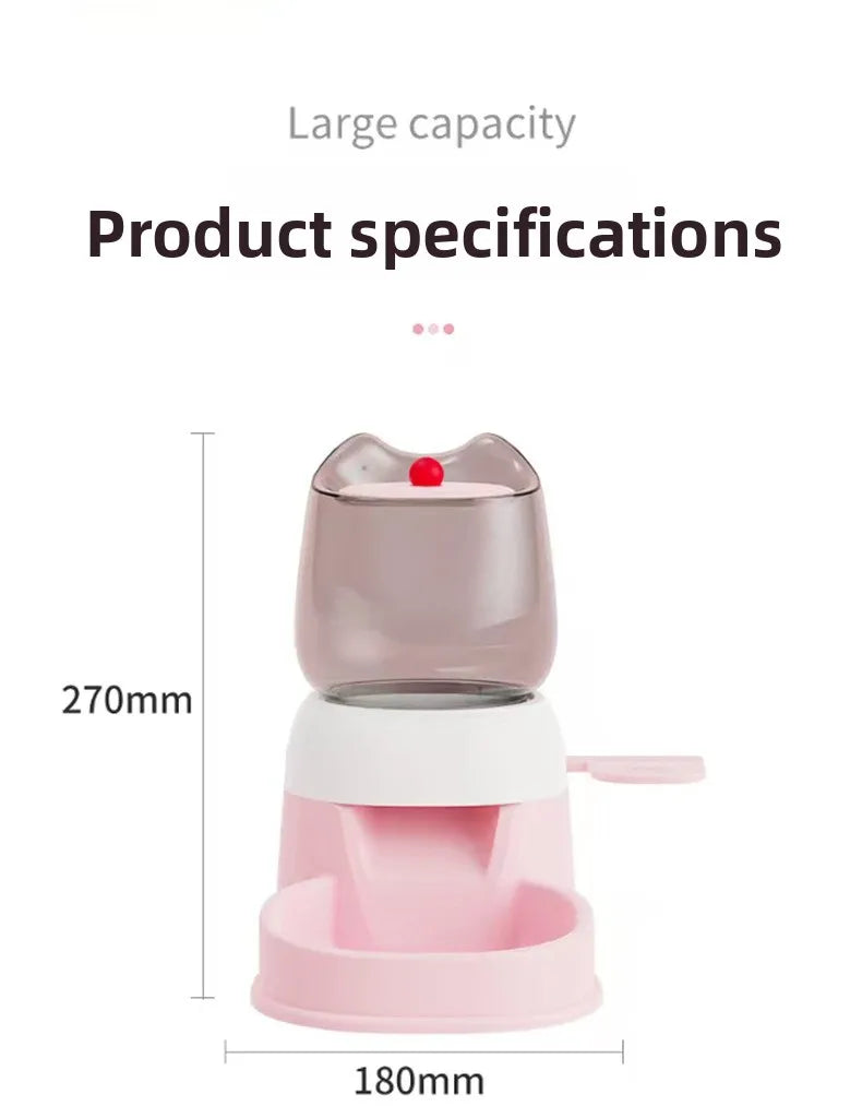 Automatic Smart Pet Feeder，Foot Pedal Operation - Free Automatic Dispenser for Cats and Dogs，Foot activated feeding system for k