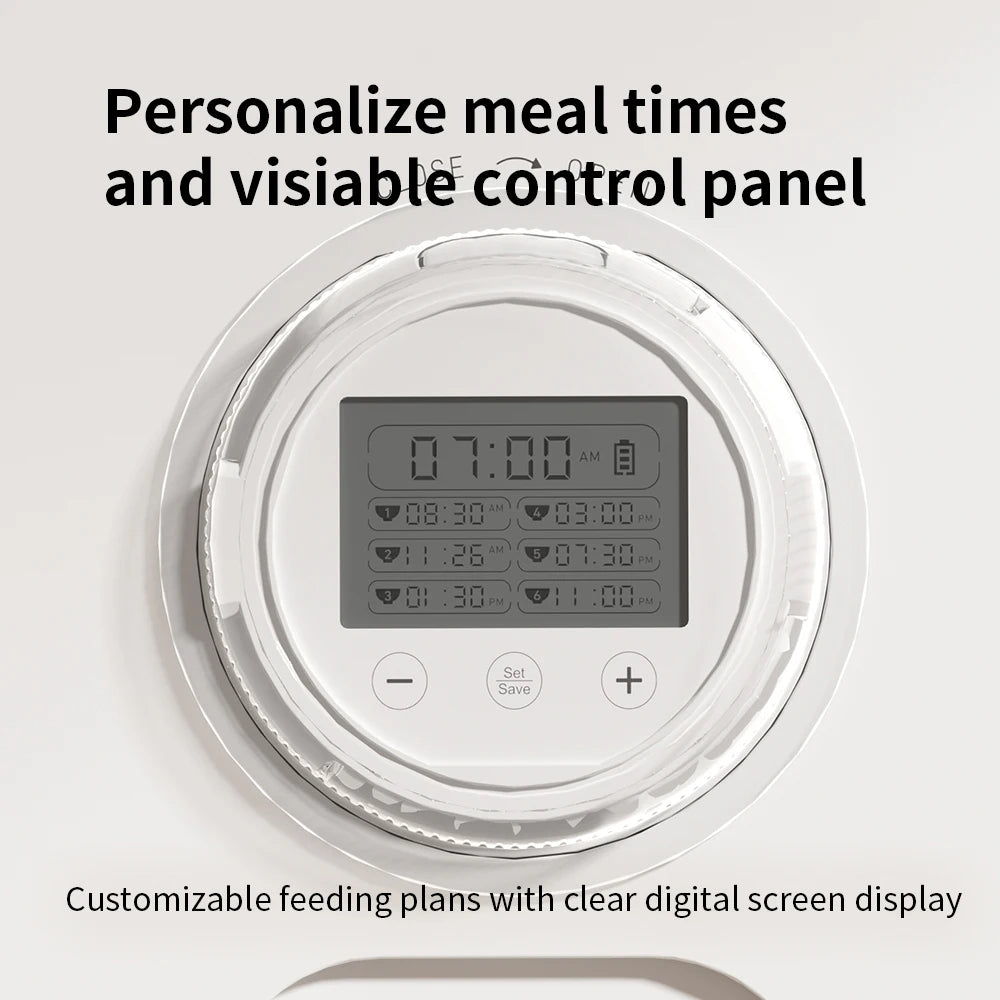 Smart Automatic Pet Feeder Wet Dry Food Dispenser 6 Meals Smart Cat Feeder Kibble Dispenser For Cat Dog Pets Supply Bowl