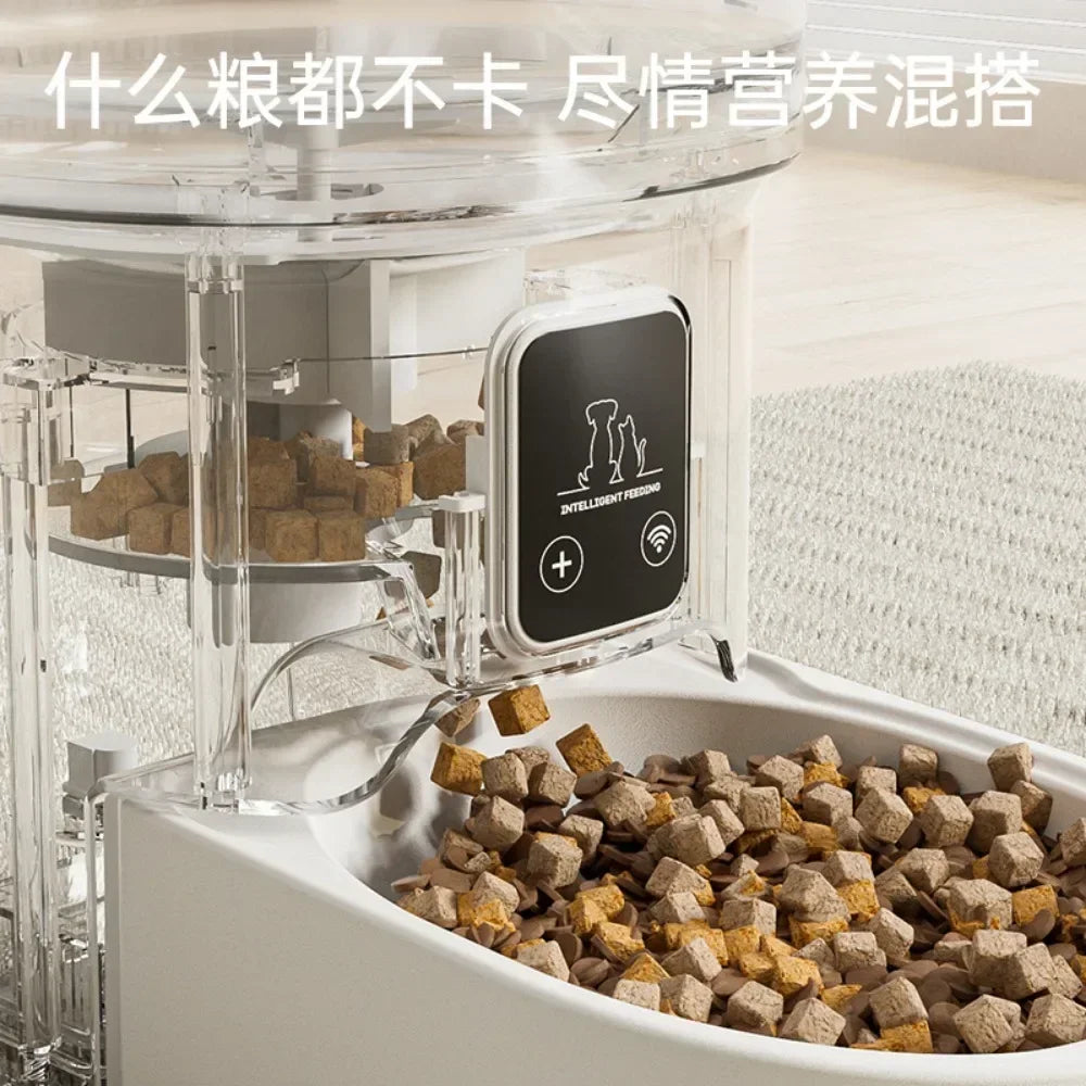 WiFi Automatic Cat Feeder 4L 2.4G Timed Multiple Auto Smart Dog Electric Self Feeding Remote Control Dry Food Basic Dispenser