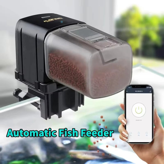 Smart Fish Food Automatic Feeder Fish Aquarium Fish Tank Accessories WiFi Remote Control Digital Timer Aquarium Supplies