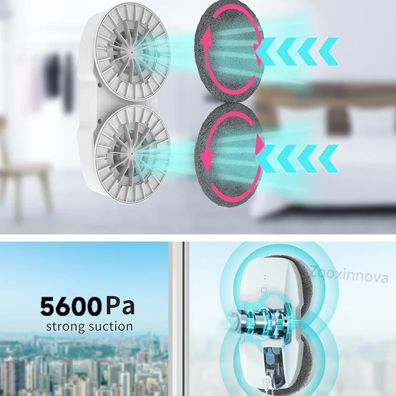 UPS System Robot Window Cleaner Vacuum Smart Home Appliance Auto Clean Glass Windows Washer Window Washing Electric Floor Mops