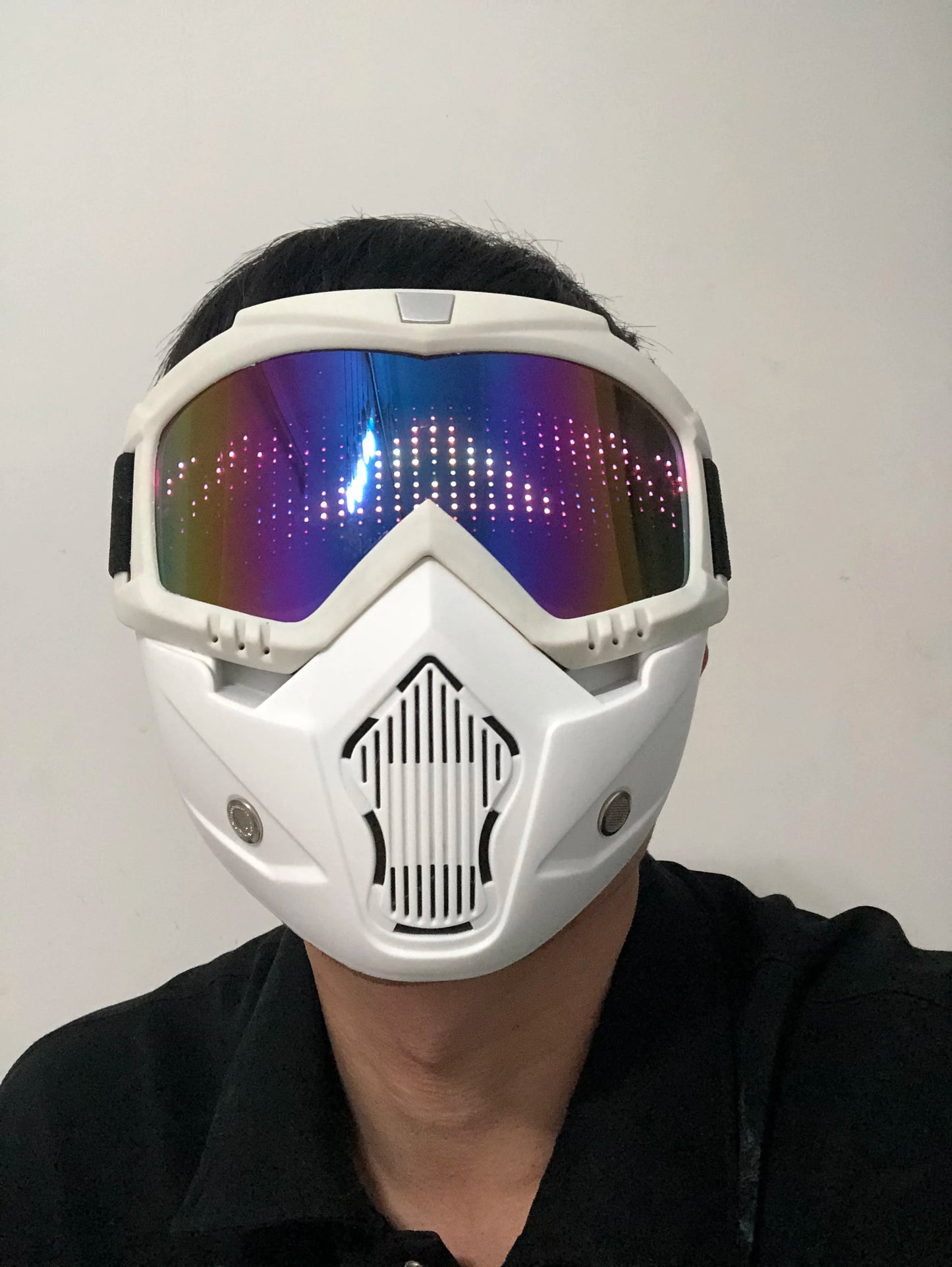 Halloween Bunny Girl Colplay Bluetooth APP Light Up Purge Mask Halloween Masquerade Party LED Face Masks for Kids Men Women