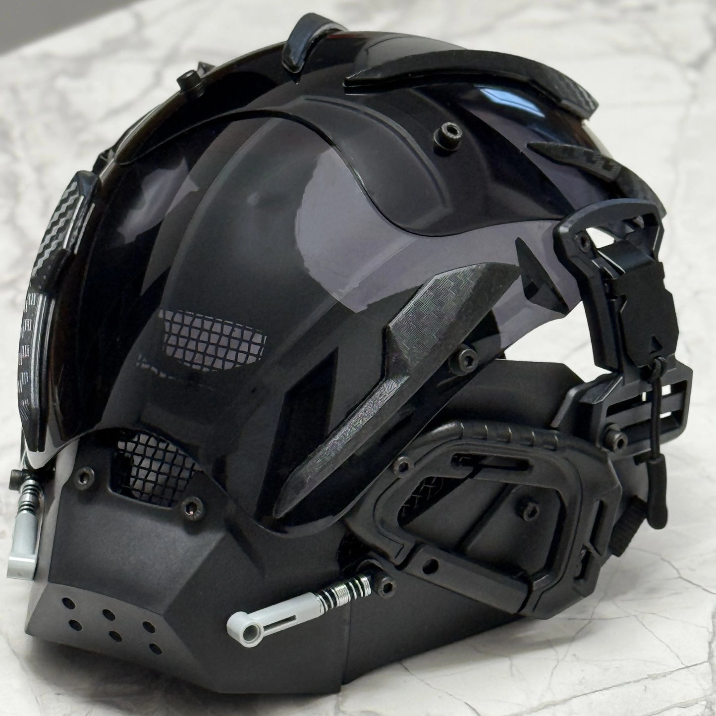 Cyberpunk mask Cosplay mask Halloween party gifts personalized role-playing mask with anti-fog lenses