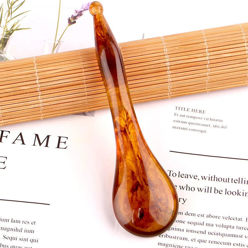 7Pcs/Set Beauty Scrapping Massage Tool Guasha Massager Gua Sha Board Face Eye Body Acupoint Stimulation Therapy SPA Scraper