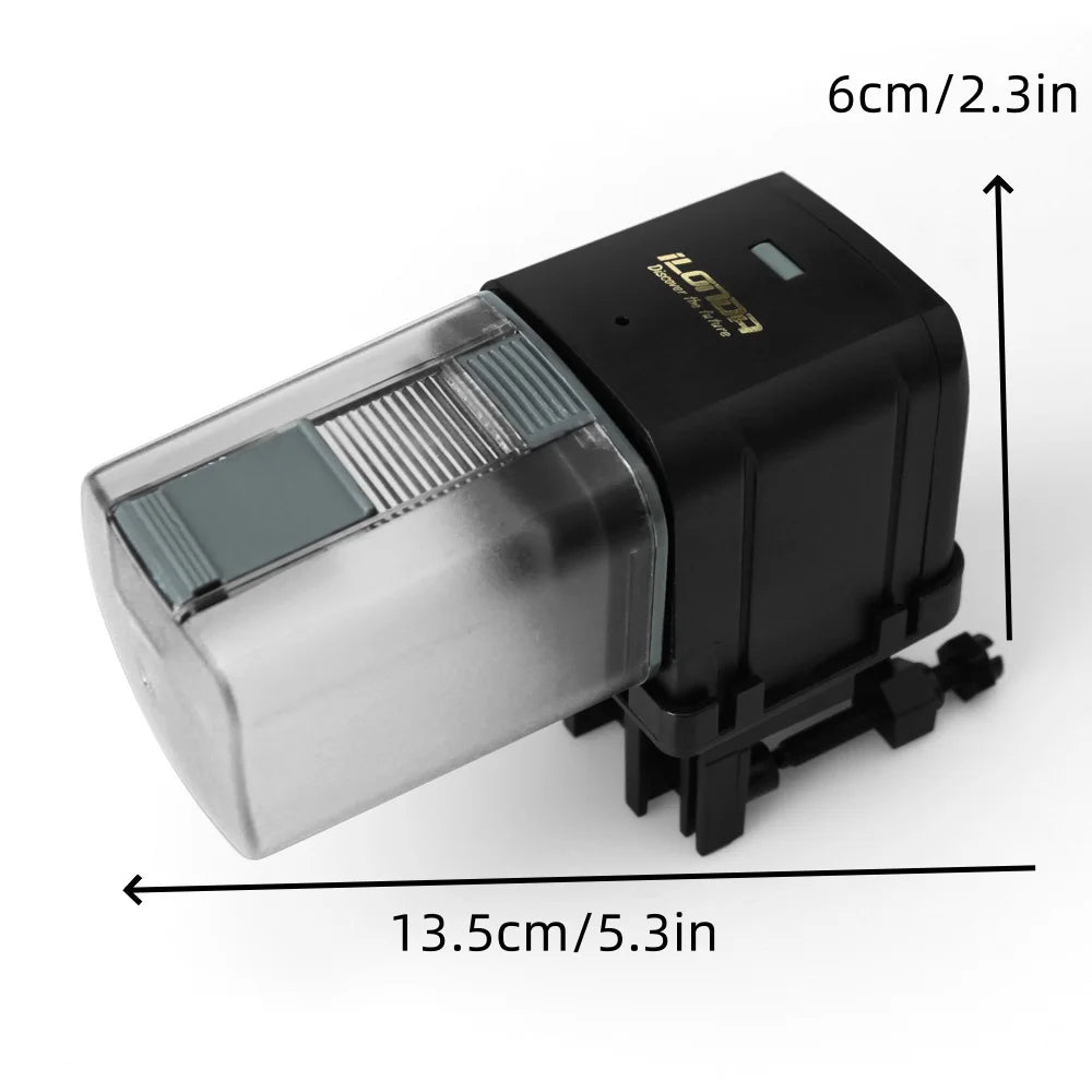 WiFi Smart Aquarium Fish Feeder Mobile App Control Aquarium Supplies Voice Control Via Speaker Automatic Feeding