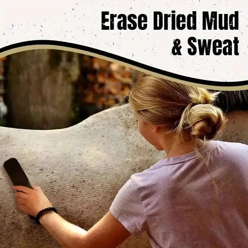 6 in 1 Horse Grooming Kit, Mane & Tail Brush, Body Massage, Cleaning, Flea & Tick Removal, Rubber Comb, Riding Brush