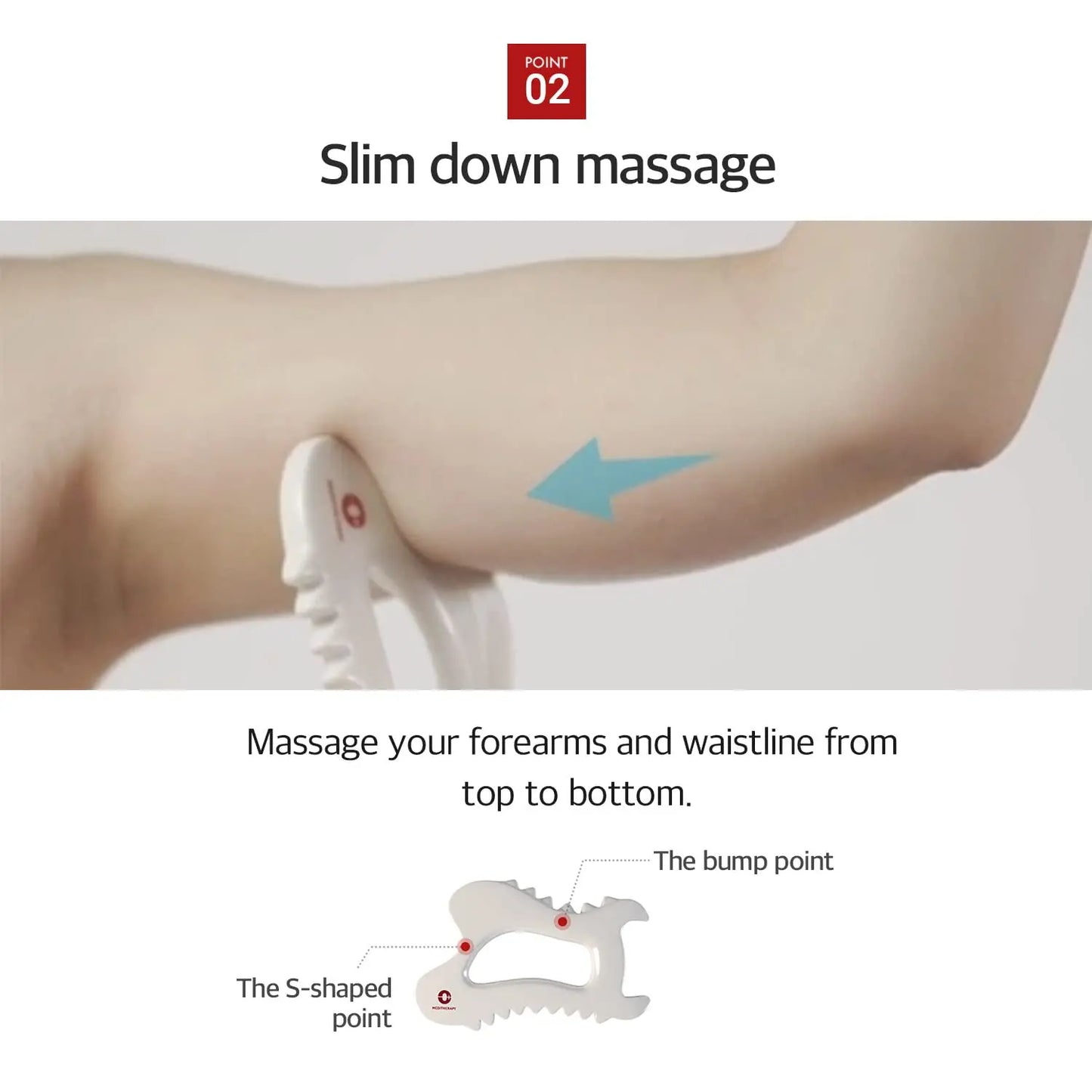 MEDITHERAPY SOKSAL Ergonomic Versatile Handheld Gua Sha Board for Face & Body, Gua Sha Massage Tool Relaxation & Beauty Massager