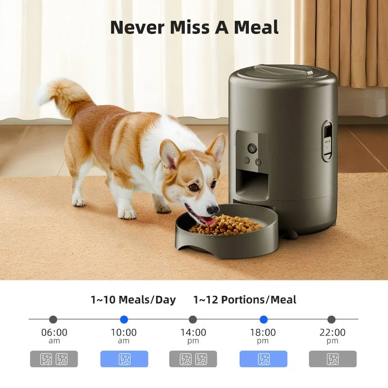 2L Smart Dog Automatic Feeder Wifi Video Capability Timer Dogs Automatic Feeders with Camera Cat Feeders Cheap Pet Supplies