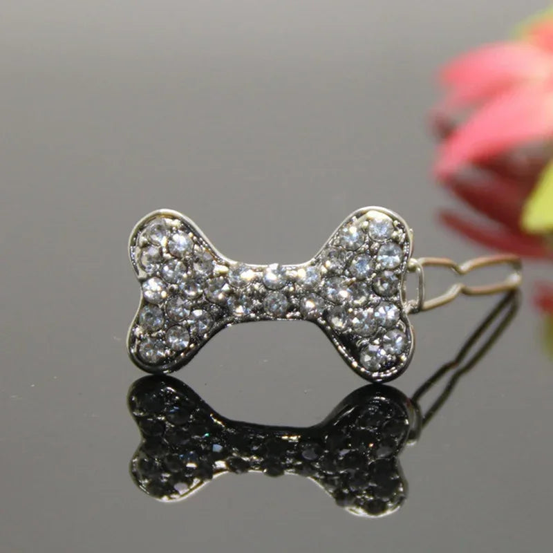 Pet Grooming Accessories for Dog and Cat - Puppy Beautiful Dog Hair Clip, Crown, Bow, Multicolor Hairpins, Headwear