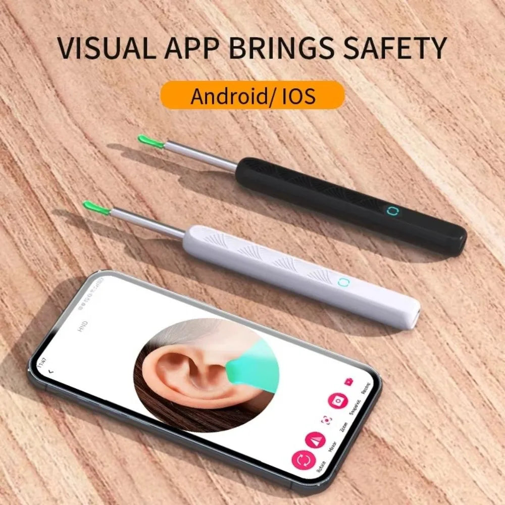 Smart Visual Ear Cleaner Wireless WiFi HD Camera Wireless Otoscope USB Charging LED Lights Ear Cleaning Tools Oral Inspection