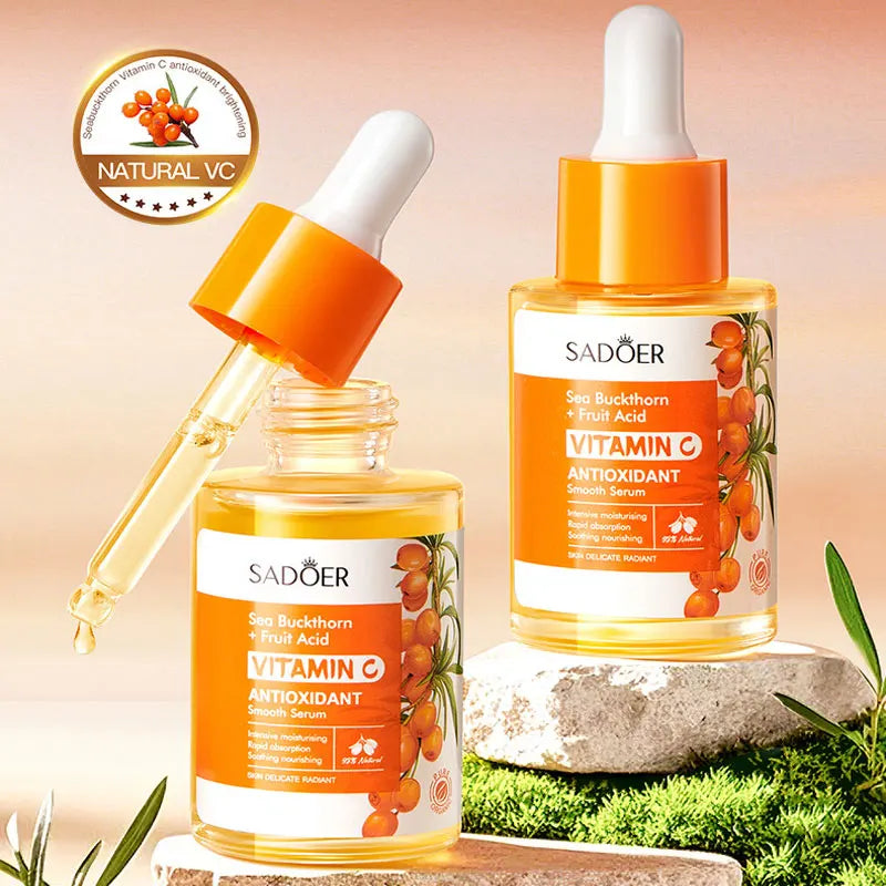 SADOER Sea Buckthom Vitamin C Antioxidant Snooth Serum Antioxidant Brightening and Moisturizing Essence