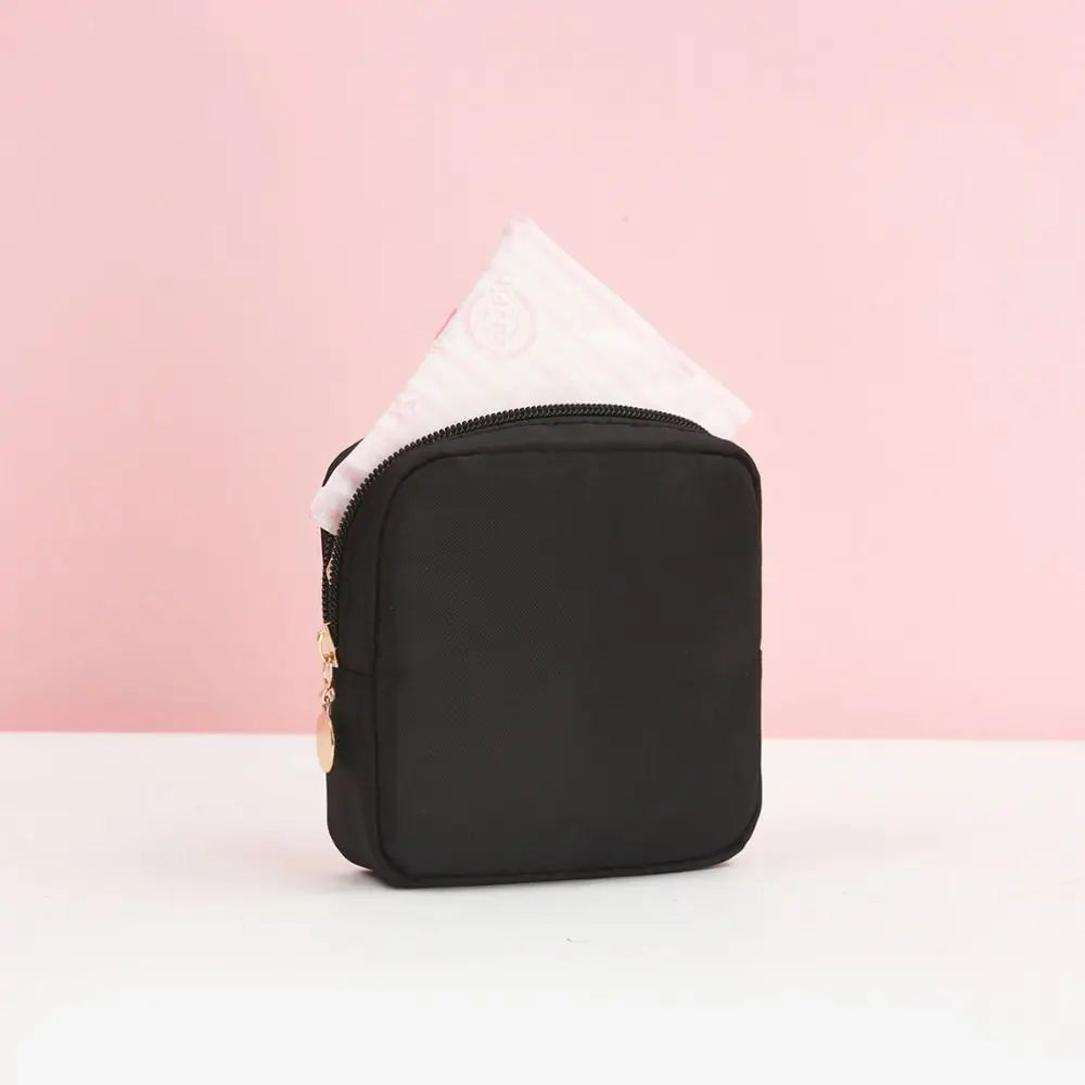 Fashion Multicolor Sanitary Pad Bags Home Organization Portable Pad Pouch Makeup Bags