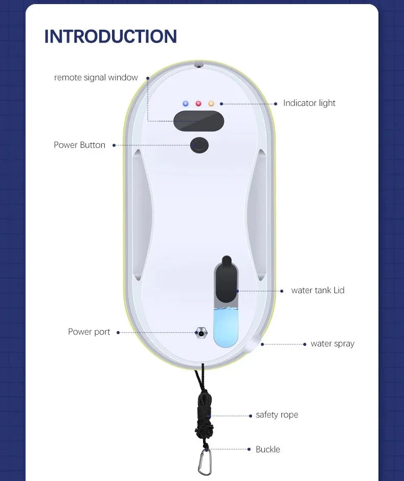 New-Mi Window Cleaner Robot Cleaning Products for Home Appliance Glass Electric Window Cleaner Smart Robot