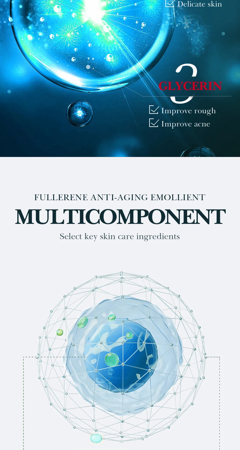 30ml SADOER Fullerene Face Serum Facial Anti Wrinkles Moisturizing Firming Essence Beauty Skin Care