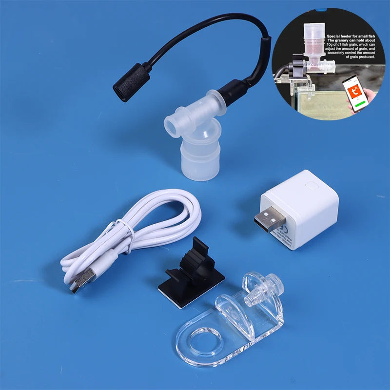 WiFi Smart Automatic Fish Feeder for Aquarium Remote Control Timed Food Dispenser with Capacity for Fish And Shrimp