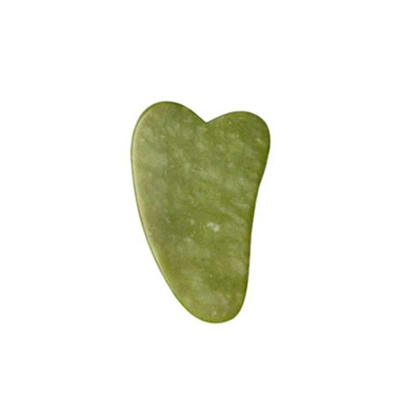 Natural Green Xiuyu Gua Sha Board Jade Stone Massager For SPA Acupuncture Body Scraping Gouache Scraper Facial Beauty Tool