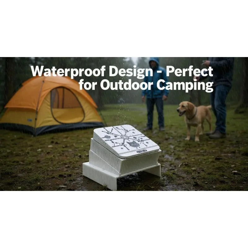 Cat Automatic Feeder Smart Infrared Auto-Opening Pet Bowl Long-lasting Energy with Sealed Lid for Home Outdoor Camping