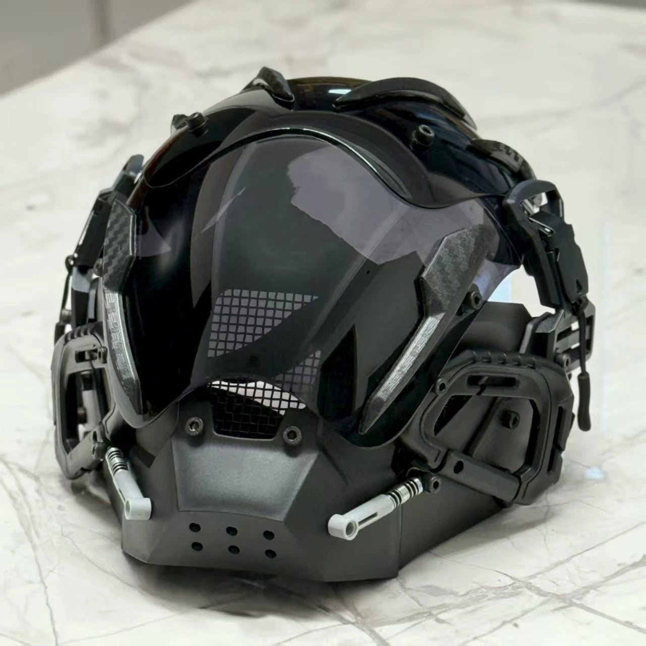 Cyberpunk mask Cosplay mask Halloween party gifts personalized role-playing mask with anti-fog lenses