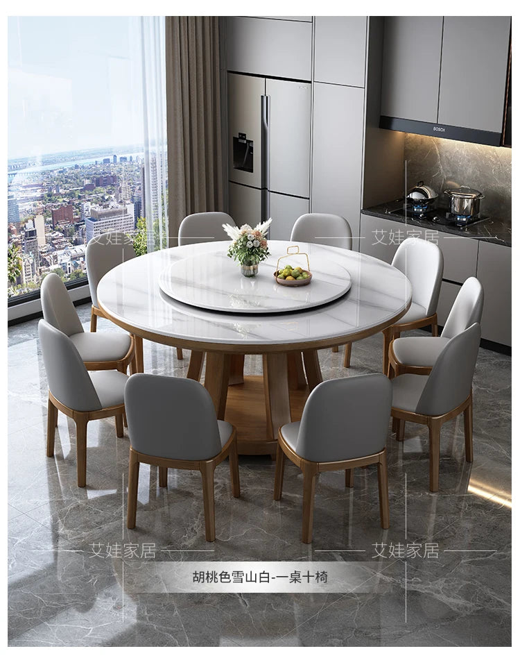 Marble Round Dining Table Nordic Luxury Style Minimalist Modern Dining Table Legs Space Savers Mesa Comedor Home Furniture