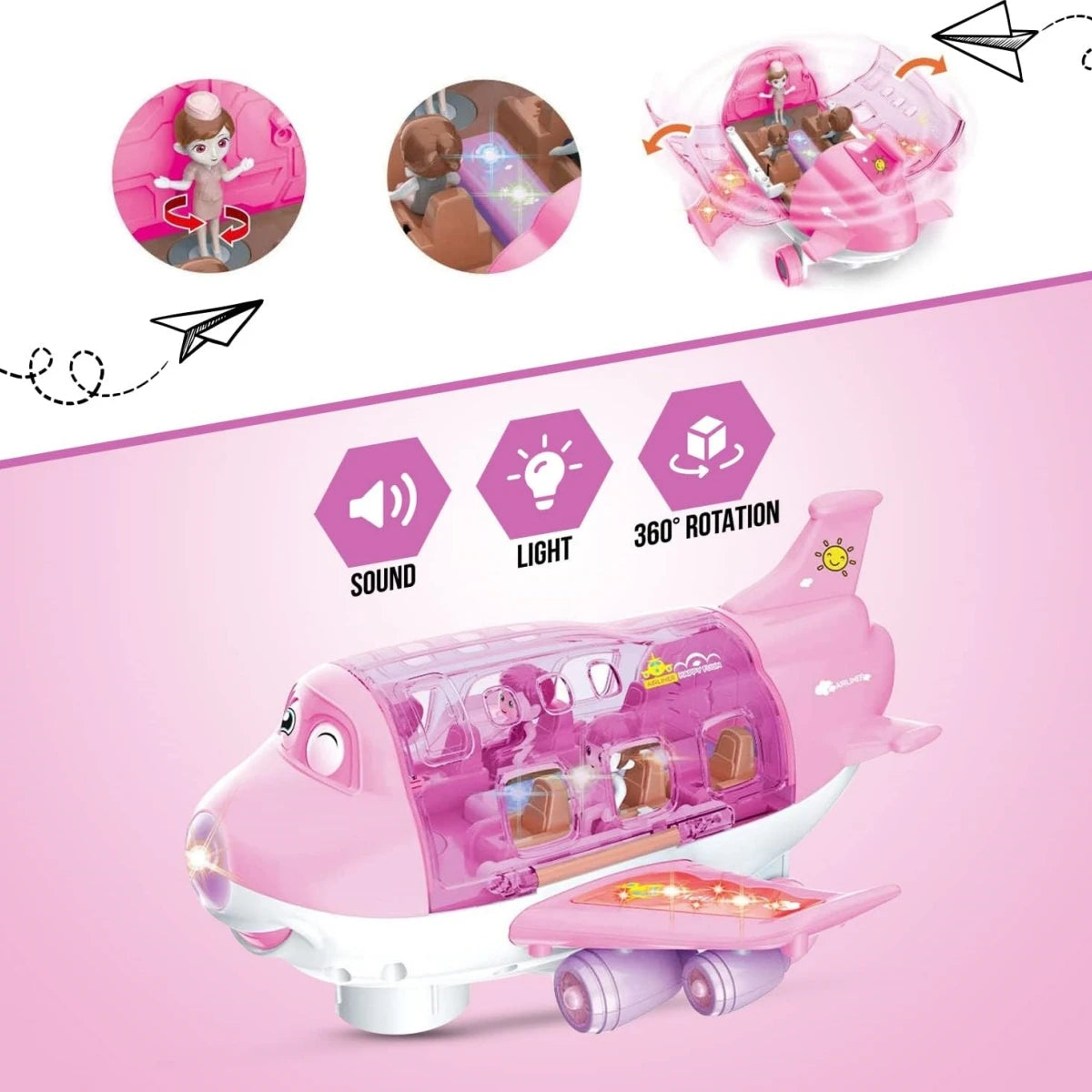 Children's toys: Electric airplane toys/car airplane models/Lights and music - boys' and girls' transportation toys, Christmas