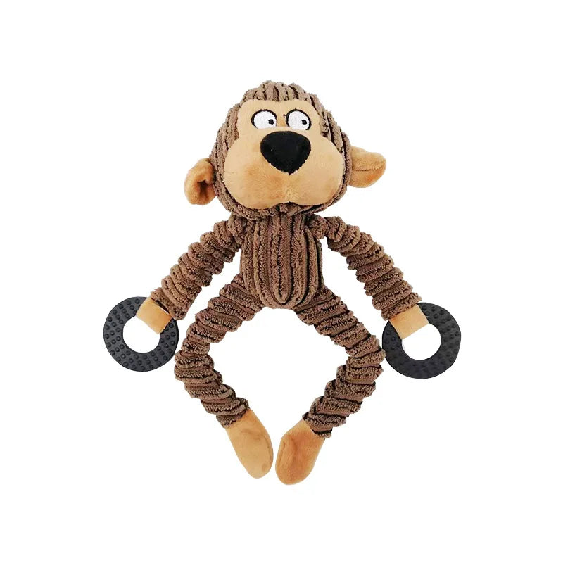 Squeaky Puppy Toys Plush Puppy Chew Toys for Teething Training Dog Toys for Small Dogs Toys for Cute Monkey Interactive Dog Toys