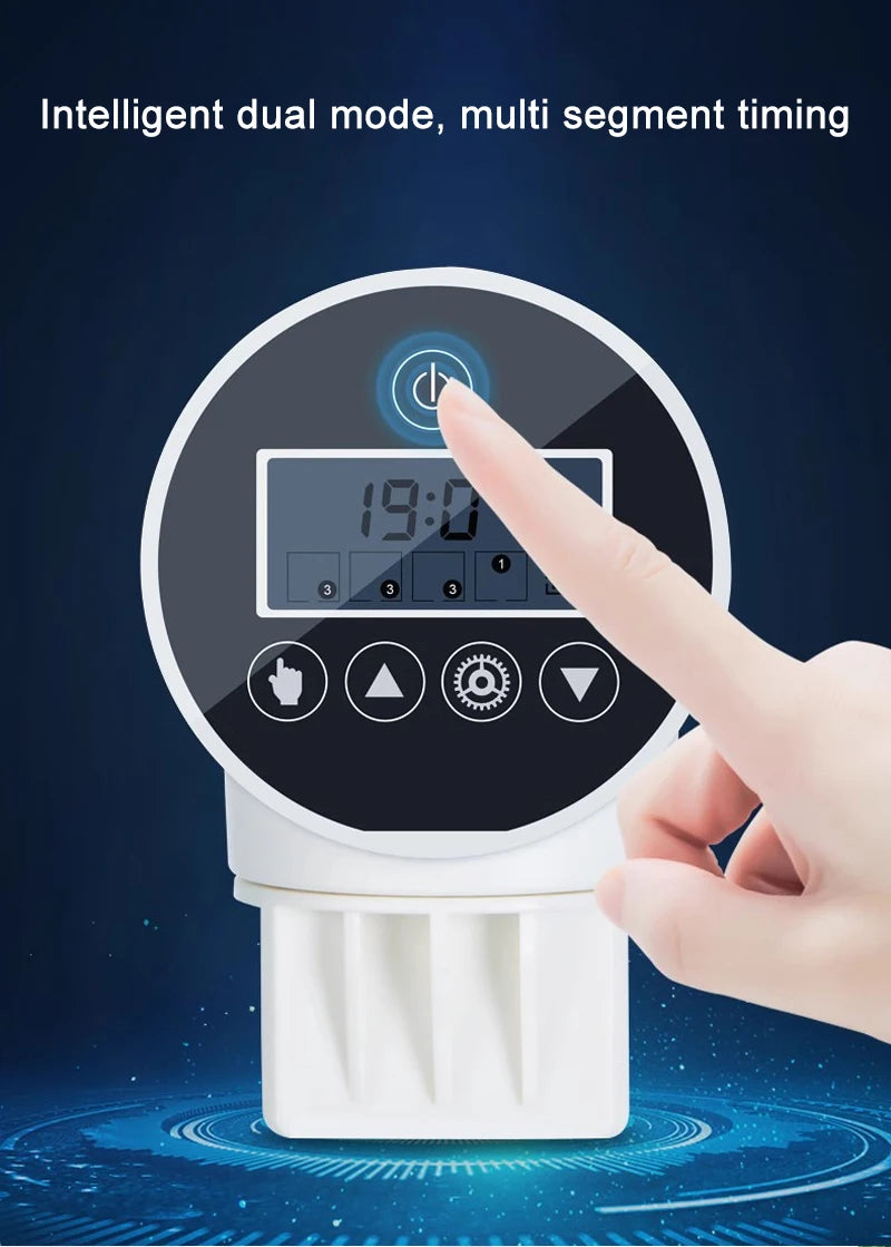 Automatic Aquarium Feeder Intelligent Timing Feeder Fish Tank Gold Fish Feeder Large Capacity Turtle Smart LCD Display Dispenser